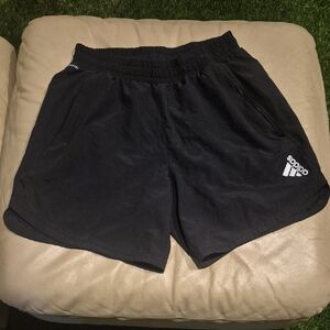Adidas Black Sports Shorts with Logo
